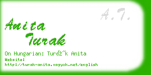 anita turak business card